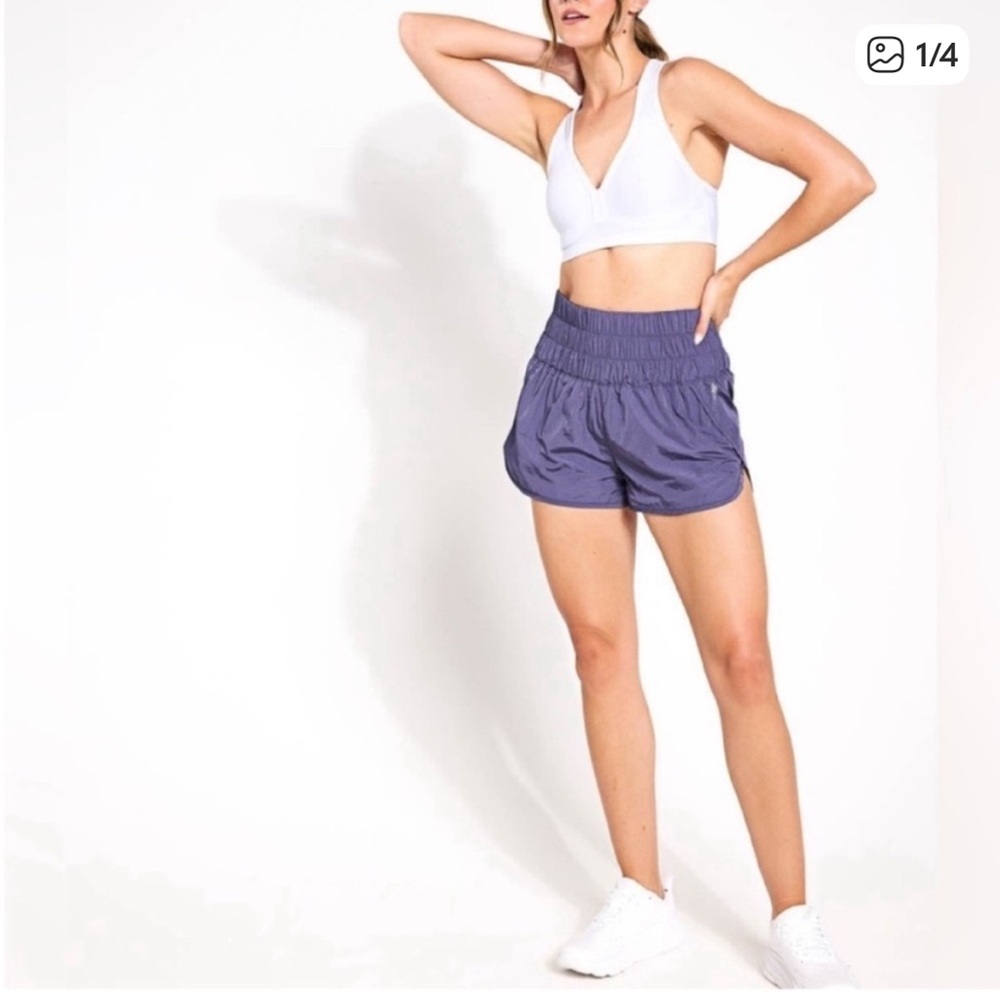 Free People The Way Home Shorts in Purple